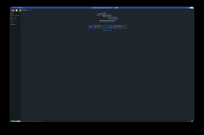 Docker Desktop zoomed out way too far