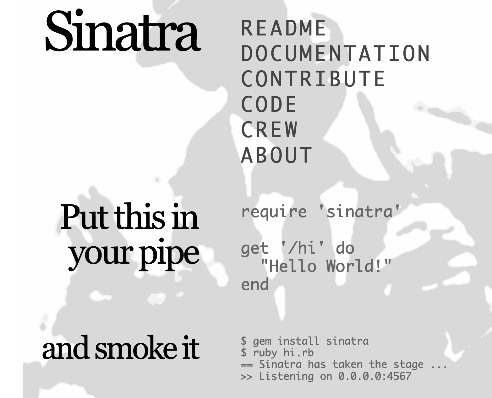 Old Sinatra Website